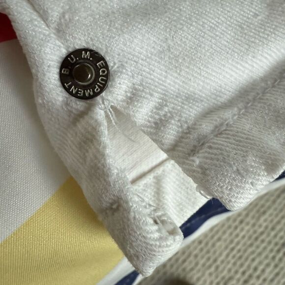 Vintage 90s BUM Equipment White Denim Mom Shorts 7 4 - Picture 6 of 9